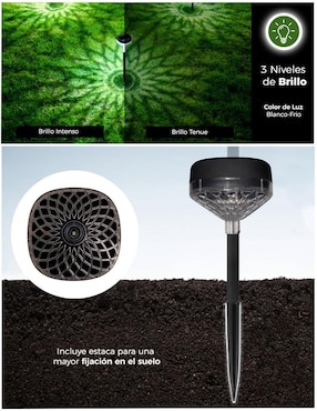 Lámpara solar LED Dosyu 4 piezas
