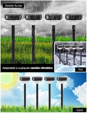Lámpara solar LED Dosyu 4 piezas