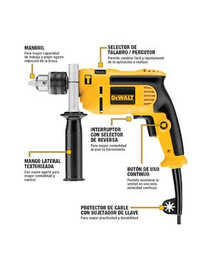 Taladro Dewalt DWE5010-B3 de 110 - 120 V