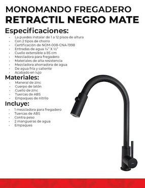 Monomando para cocina Dica