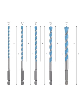 Juego de brocas para concreto Bosch con 5 piezas