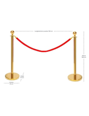 Set de poste delimitador para fila Gutstark