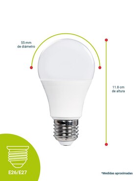Foco LED Icon 10 W de consumo 75 W de iluminación 400 lm