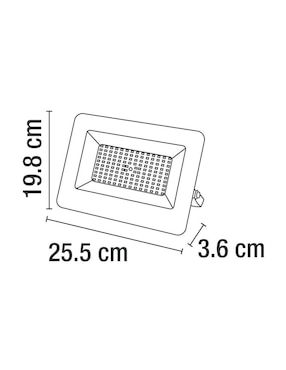 Reflector de luz blanco neutro Calux