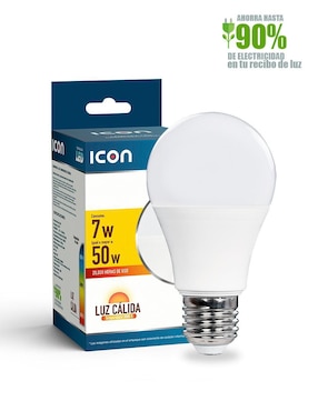 Foco LED Icon 7 W de consumo 50 W de iluminación 665 lúmenes