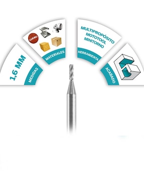 Broca multimateriales Dremel con 1 pieza