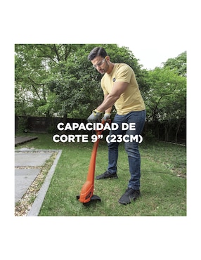 Desbrozadora eléctrica Black + Decker de hilo GL350-B3