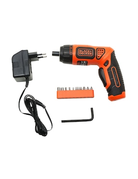 Atornillador Y Accesorios Eléctrico Black + Decker 10 Piezas