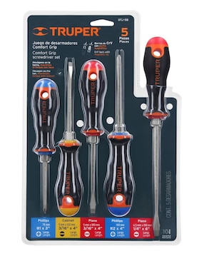 Set de desarmadores Truper 5 piezas
