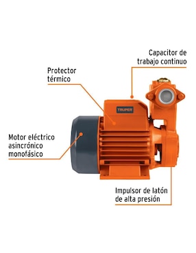 Bomba de agua periférica Truper 3/4 HP