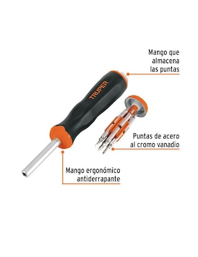 Desarmador multipuntas Truper 12 piezas