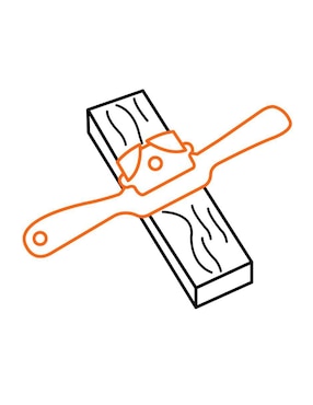 Cepillo para madera Truper de acero al carbono para hogar