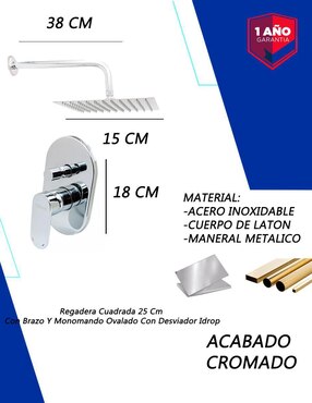 Regadera para baño Idrop
