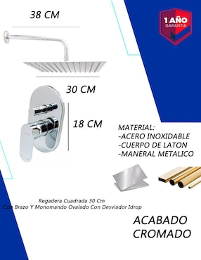 Regadera para baño Idrop