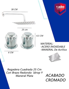 Regadera para baño Idrop