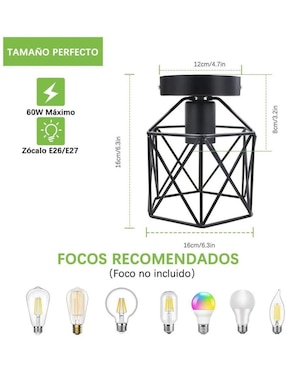 Set lámparas Genérica led