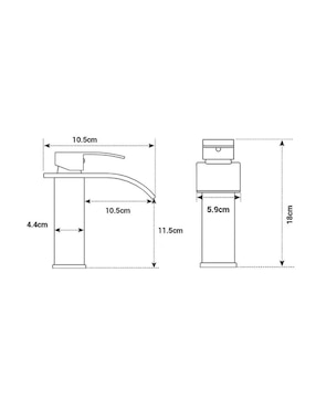Llave mezcladora para baño Genérica