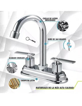 Llave mezcladora para baño Genérica