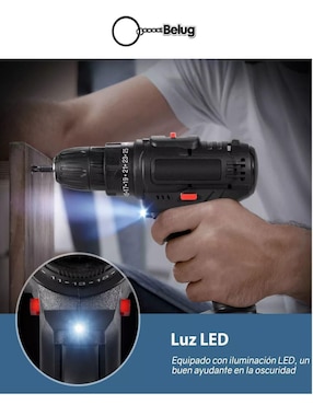 Set taladro inalámbrico genérico de 21 v