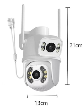 Cámara wi-fi de seguridad Genérica inalámbrica full hd 360° con capacidad de grabar para interior y exterior