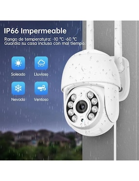 Cámara individual de seguridad Genérica alámbrica HD 360° capacidad para grabar para exterior