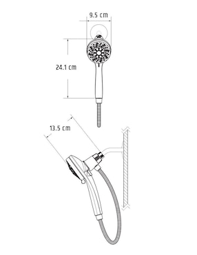 Regadera para baño Moen