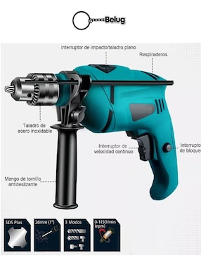 Kit taladro y esmeril inalámbrico genérico de 120 V