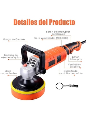 Kit pulidora y lijadora angular 150 W
