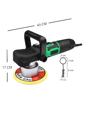 Kit pulidora y lijadora rotativa 900 W