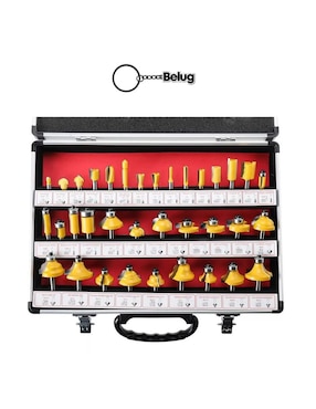 Juego brocas para madera con 37 piezas