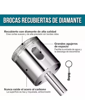 Juego brocas con 17 piezas