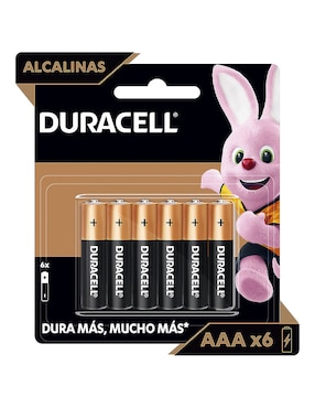 Batería AAA Alcalino Duracell 1.5 V