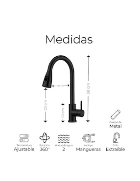 Monomando para cocina Wünd