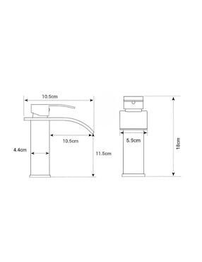 Llave mezcladora para baño Wünd