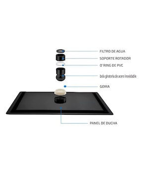 Regadera para baño Wünd