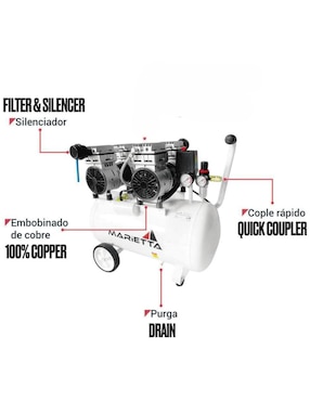 Compresor 24 L Marietta 1 HP
