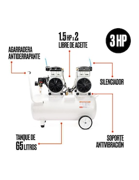 Compresor 60 L Marietta 3 HP