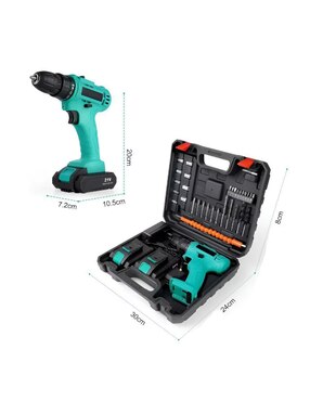 Set taladro atornillador inalámbrico Wünd W550ND de 21 V