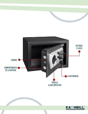 Caja fuerte manual y eléctrica Kashbill