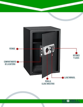 Caja fuerte manual y eléctrica Kashbill