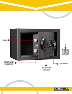Caja fuerte manual y eléctrica Kashbill