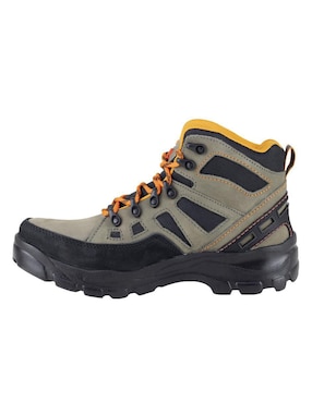 Bota industrial Jeep de cuero y tela
