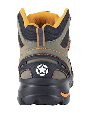 Bota industrial Jeep de cuero y tela