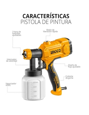 Pistola para pintar Ingco USPG3508