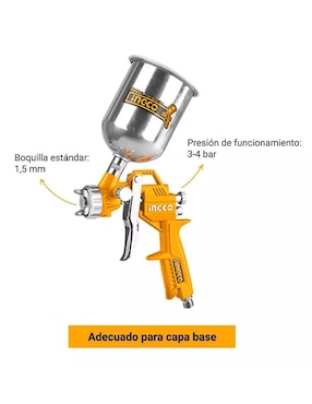 Pistola para pintar Ingco ASG4041
