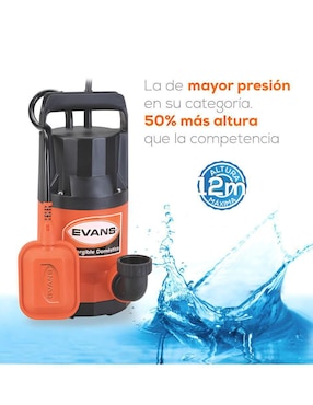 Bomba de agua sumergible Evans 1/2 HP