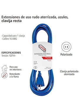 Extensión eléctrica Iusa 15 m