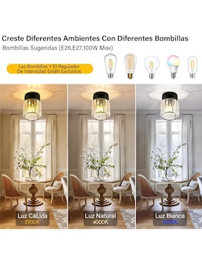 Lámpara Wünd incandescente y led
