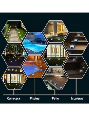 Lámpara solar LED Wünd 8 piezas