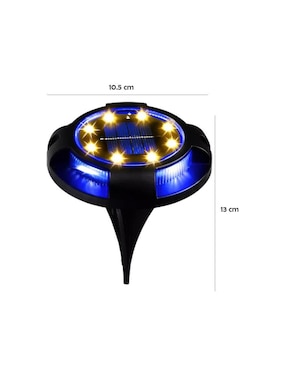 Lámpara solar LED Wünd 8 piezas